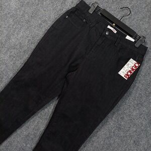 Bongo Jeans Womens 9 Black High Waisted Skinny Juniors Stretch Denim BNGJSR-HT01